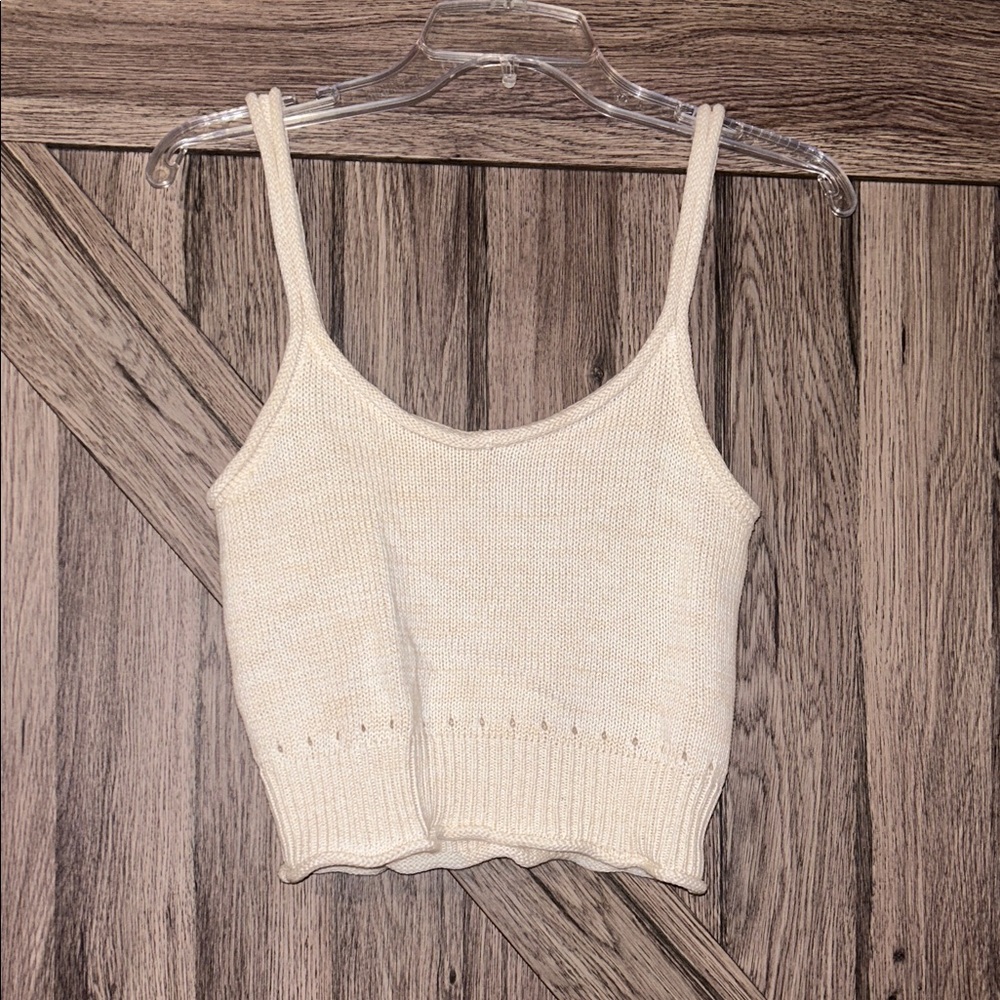 Boho Knit Cropped TankTop
